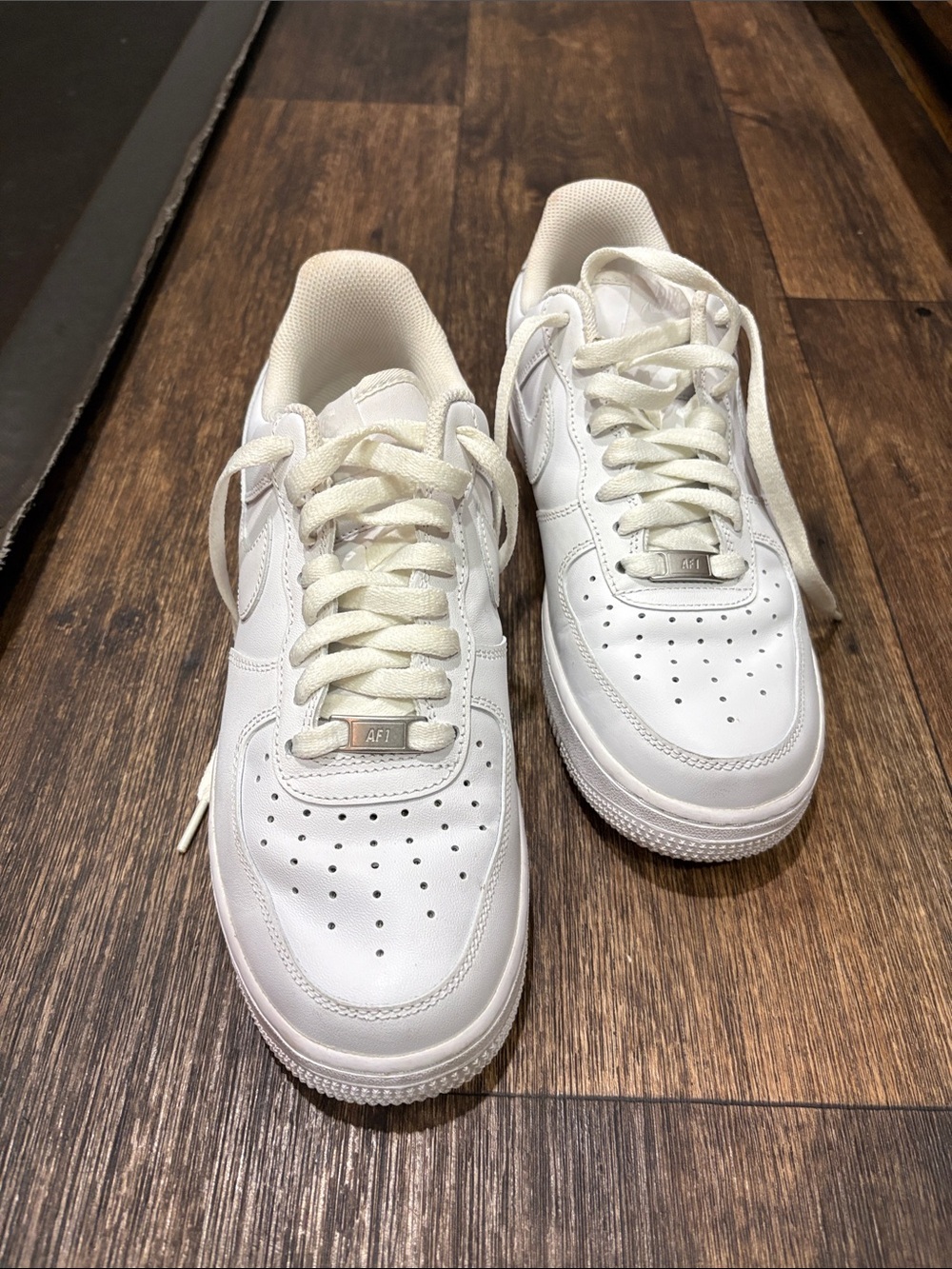 Nike White Low-Top Leather Sneakers